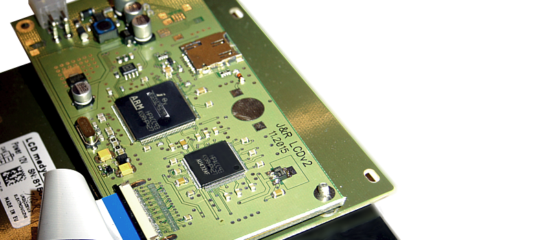 Operating LCD with CAN bus