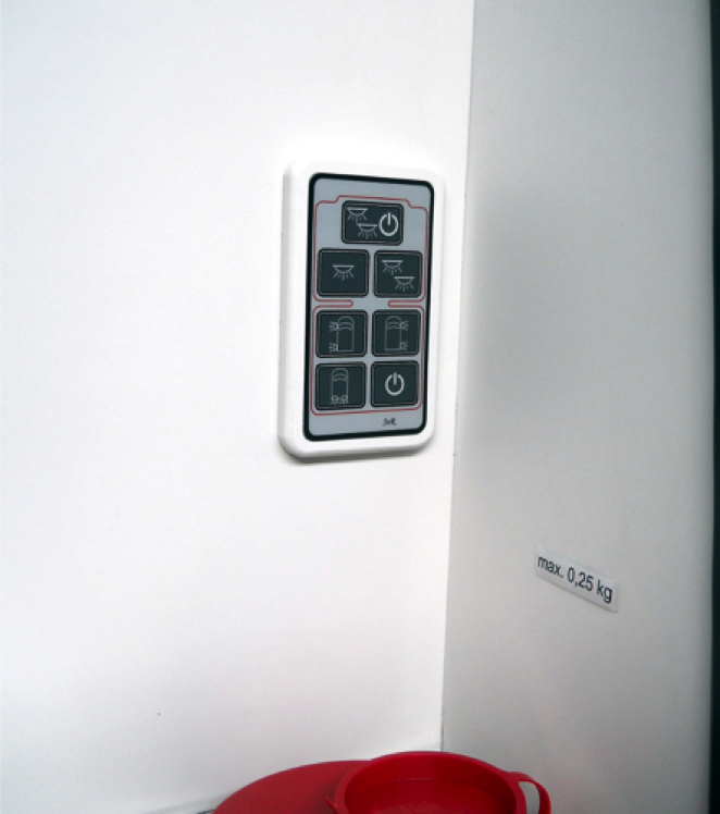 Multi-Color 7-Button Panel 
inside